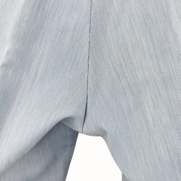 VINTAGE 60's PALLADIUM Men's Blue & White Pinstriped Flat Front Dress Pants - M - Picture 7 of 8